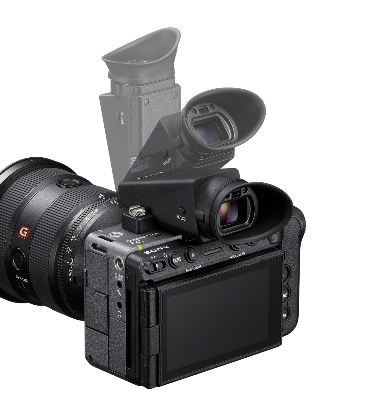 Sony FX5 con mirino elettronico DVF-EL1 montato